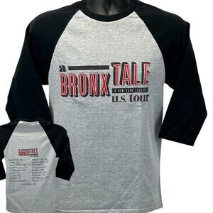 A Bronx Tale Tour Raglan T Shirt Mens S Small Gray Musical New York Graphic Tee
